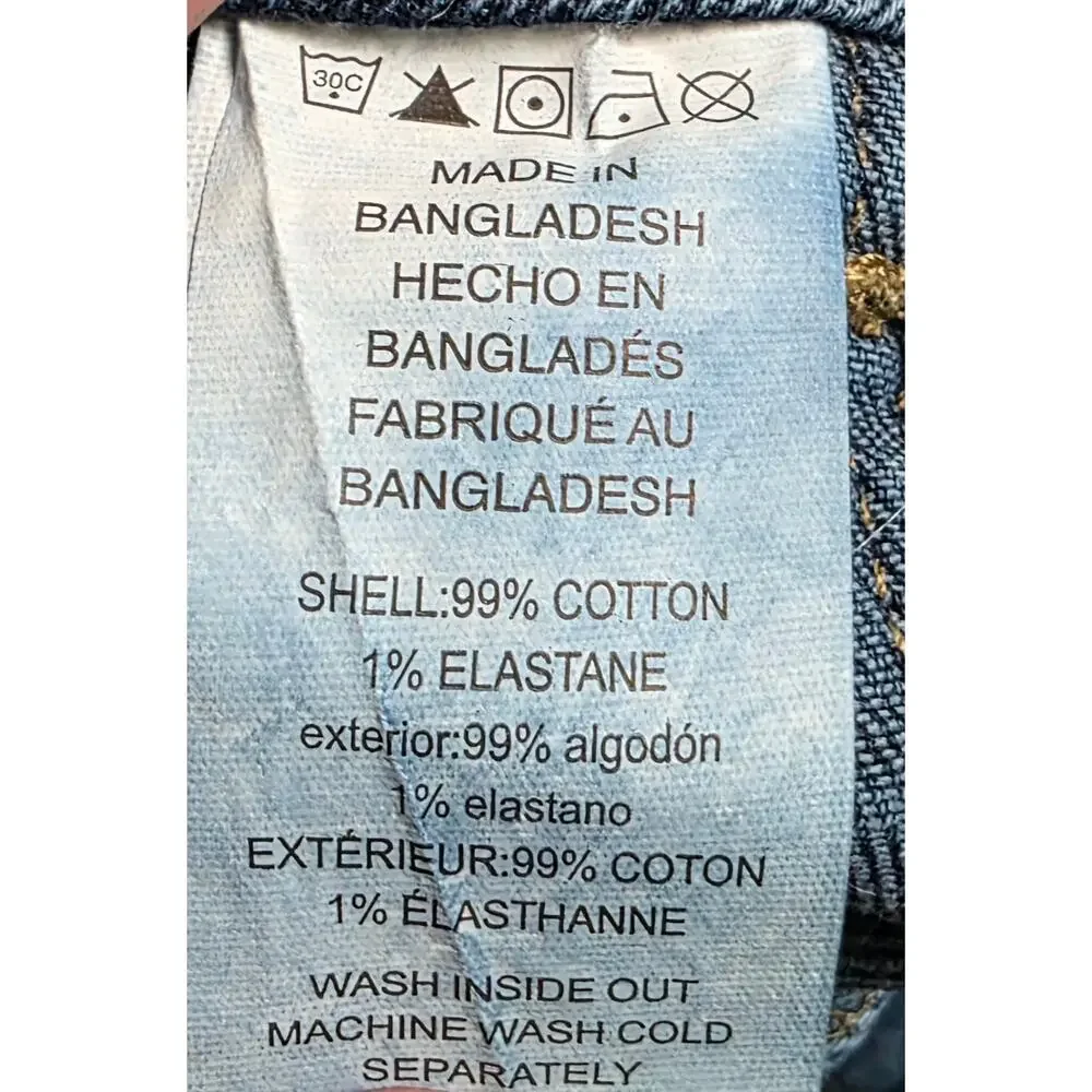 Michael Kors Cargo Skinny Jeans Women's Size 4P Blue Stretch Denim
